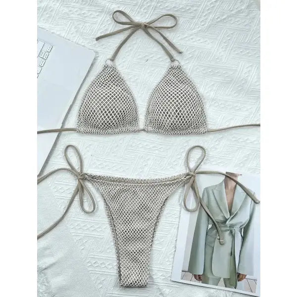 Halter Neck Bikini for Stylish Beach Style and Adjustable Fit