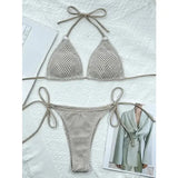 Halter Neck Bikini for Stylish Beach Style and Adjustable Fit