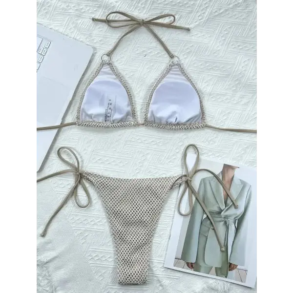 Halter Neck Bikini for Stylish Beach Style and Adjustable Fit