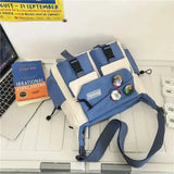 Nylon Crossbody Bag Polyester Lining Casual Daily Wear - Blue No badge