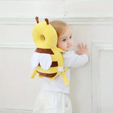Baby Head Protector Safety Backpack - Toddler Anti-Fall Cushion Pillow for Learning to Walk - 30cm yellow strap