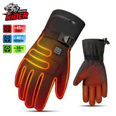 Heated Motorcycle Gloves – Winter Warm Waterproof Gloves Rechargeable Thermal Moto Gloves