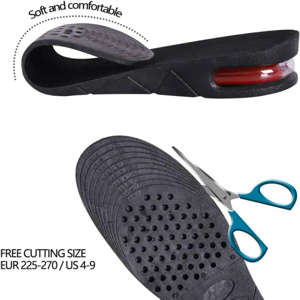 Height Increase Insoles Air Cushion for Unisex (PVC) Arch Support