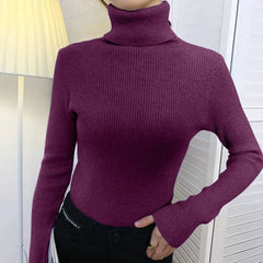 Heliar Women’s Turtleneck Sweater in Soft Knitted Cashmere - Himpall
