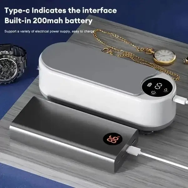 High-Frequency Glasses Cleaner - 1pc Wireless Multi-Purpose Cleaning Machine for Eyewear & Accessories - Grey