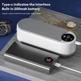 High-Frequency Glasses Cleaner - 1pc Wireless Multi-Purpose Cleaning Machine for Eyewear & Accessories - Grey