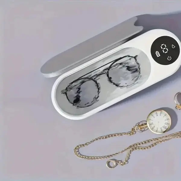 High-Frequency Glasses Cleaner - 1pc Wireless Multi-Purpose Cleaning Machine for Eyewear & Accessories - Grey