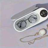 High-Frequency Glasses Cleaner - 1pc Wireless Multi-Purpose Cleaning Machine for Eyewear & Accessories - Grey