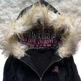 Women’s Retro Harajuku Hooded Jacket – Warm Gothic Y2K Wool Long Sleeve Coat