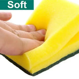 Highly Absorbent Double-Sided Sponge Magic Cleaning Pot Brush - 30pcs