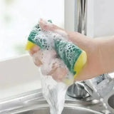 Highly Absorbent Double-Sided Sponge Magic Cleaning Pot Brush - 30pcs