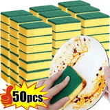 Highly Absorbent Double-Sided Sponge Magic Cleaning Pot Brush - 30pcs