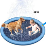 Home Splash Pad for Outdoor Water Play and Kids Water Toys - Blue 96cm