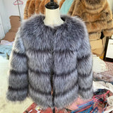 HOOOFUR Faux Fur Coat Women’s Jacket Winter Fashion Warm Thick Fox Raccoon Leather Brown Plus Size Especially Fake Fur