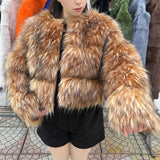 Women’s Faux Fur Coat – Thick Warm Winter Fashion Jacket Plus Size