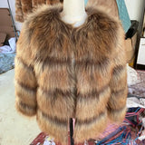 HOOOFUR Faux Fur Coat Women’s Jacket Winter Fashion Warm Thick Fox Raccoon Leather Brown Plus Size Especially Fake Fur