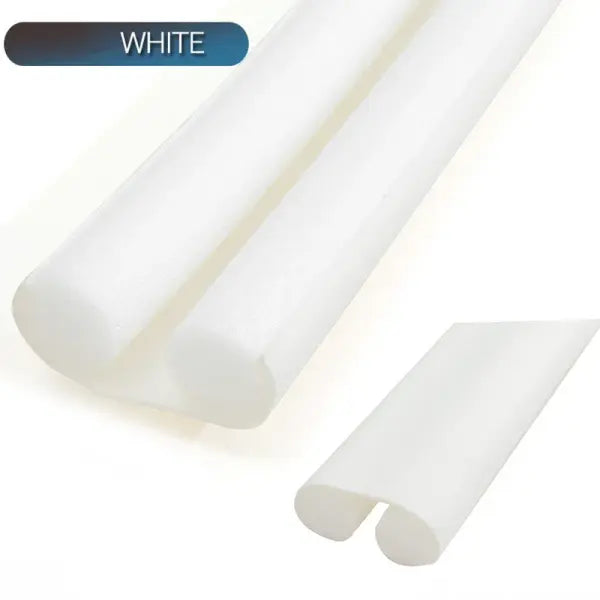 Sealing Strip Stopper Door Weatherstrip Guard Flexible Wind Blocker - White