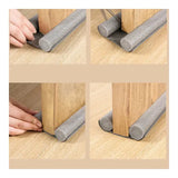 Sealing Strip Stopper Door Weatherstrip Guard Flexible Wind Blocker - White