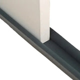 Sealing Strip Stopper Door Weatherstrip Guard Flexible Wind Blocker - White