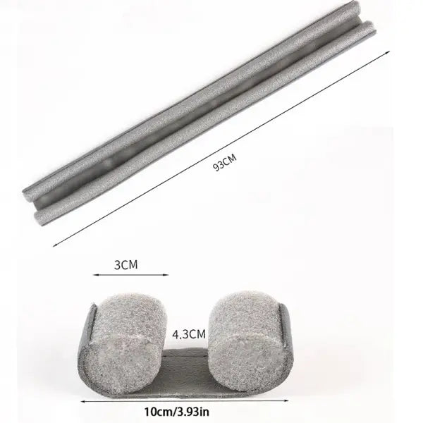 Sealing Strip Stopper Door Weatherstrip Guard Flexible Wind Blocker - White