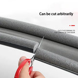 Sealing Strip Stopper Door Weatherstrip Guard Flexible Wind Blocker - White