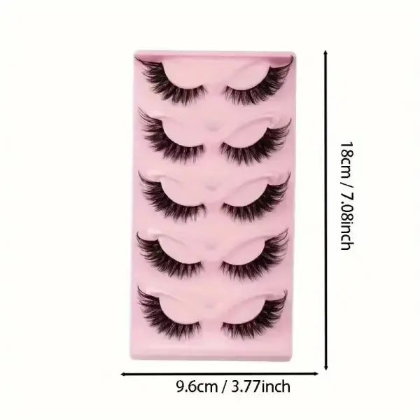 Cat Eye False Eyelash Material Synthetic Strip Lashes - as show / 0.10mm