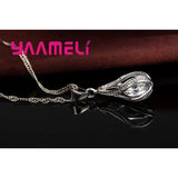 Water Drop Jewelry Set Sterling Silver Plated for Wedding Ceremonies