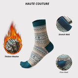 HSS Brand Men Thick Wool Socks 5 Pairs Pack - Style A / EU39-45(US6.5-11)