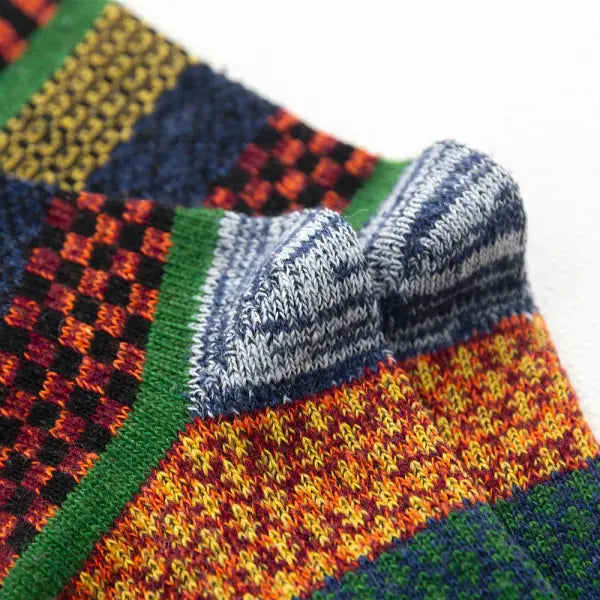 HSS Brand Men Thick Wool Socks 5 Pairs Pack - Style A / EU39-45(US6.5-11)