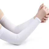 Ice Silk Sleeve Sunscreen Cuff Arm Sleeves Long Gloves Sun UV Protection Hand Protector Cover Anti-Slip Summer Outdoor