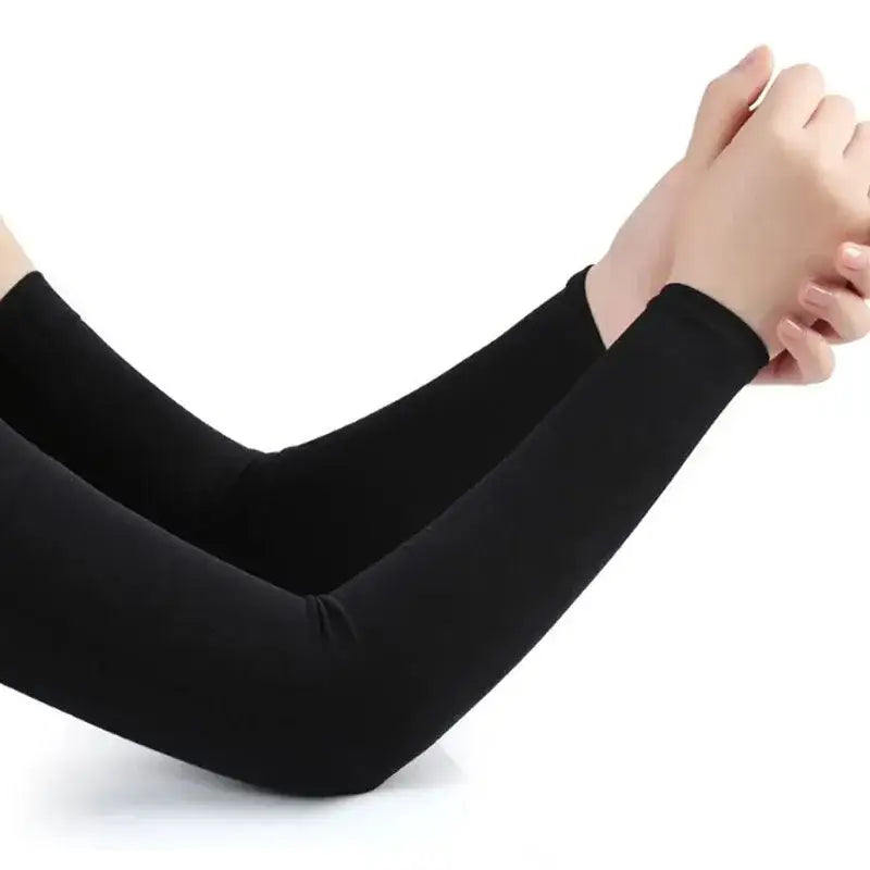 Ice Silk Sleeve Sunscreen Cuff Arm Sleeves Long Gloves Sun UV Protection Hand Protector Cover Anti-Slip Summer Outdoor
