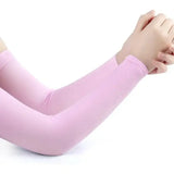 Ice Silk Sleeve Sunscreen Cuff Arm Sleeves Long Gloves Sun UV Protection Hand Protector Cover Anti-Slip Summer Outdoor