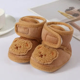 Infant Toddler Baby First Walkers Winter Thick Warm Newborn Shoes For Girls Boys Soft Fashion Bear Baby Boy Girl Shoes