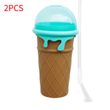 Instant Slushy and Frozen Drink Maker Squeeze Cup - Coffee2PCS / 500ml