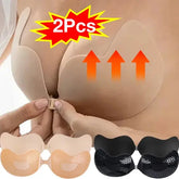 Invisible Strapless Adhesive Stick Bra Strapless Push Up Bras Women Lingerie Seamless Silicone Nipple Covers Bralette