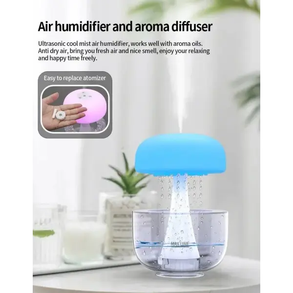 Jellyfish Ultrasonic Raindrop Humidifier for Home Environment - Humidifier