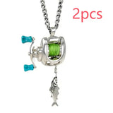 Jewelry Set Quirky Personalized Mini Lure Necklace - Necklace / 2PCS