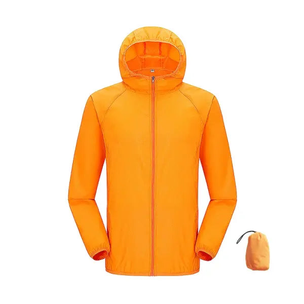 Women Waterproof Hiking Sun-Protective Outerwear Jacket - Unisex Orange / 4XL