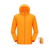 Women Waterproof Hiking Sun-Protective Outerwear Jacket - Unisex Orange / 4XL