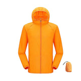 JNLN Men Women Waterproof Hiking Jackets Quick Dry Camping Windbreaker Unisex Outdoor Trekking Raincoat Anti UV