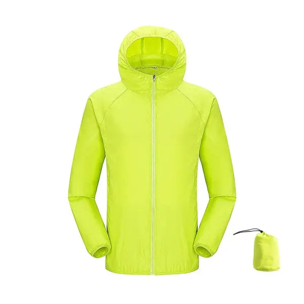 Women Waterproof Hiking Sun-Protective Outerwear Jacket - Unisex Green / 4XL