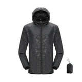 JNLN Quick Dry Sun Protective Outdoor Jacket - Unisex Black / XXL