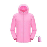 JNLN Quick Dry Sun Protective Outdoor Jacket - Unisex Pink / XXL