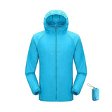JNLN Quick Dry Sun Protective Outdoor Jacket - Unisex Sky Blue / L