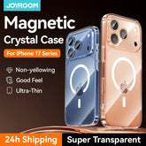 Joyroom Magnetic Case For iPhone 17 Pro Max Case Anti Yellow Transparent Cover For iPhone 17 Pro Max Wireless Charger