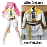 K-Pop Demon Hunters Zoey Rumi Mira Costume Fancy Dress Cosplay Virtual Idol Movie Cosplay for Girl Halloween Carniva