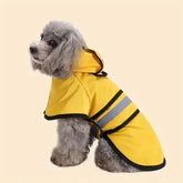 Adjustable Waterproof and Windproof Dog Raincoat Lightweight Outdoor Pet Jacket - Yellow / XS(old)
