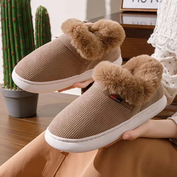 Kidmi Winter Shoes Casual Outdoor Cotton Plush Padded Slippers - Himpall