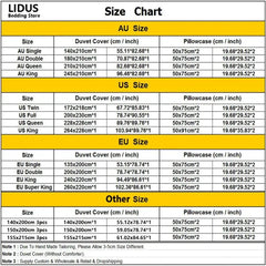 Kids Kawaii Stitch Cartoon Bedding Set - Duvet Cover & Pillowcase - Himpall