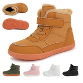 Kids Wide Toe Barefoot Snow Boots – Minimalist Winter Sneakers for Boys & Girls Warm Toddler Boots